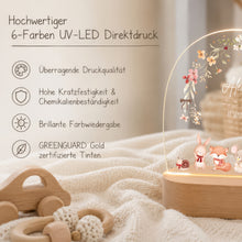 Charger l'image dans la galerie, Personalisiertes Nachtlicht für Babys mit Namen Datum Eule - Individuelle Geschenke Baby