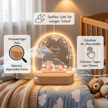 Charger l'image dans la galerie, Personalisiertes Nachtlicht für Babys mit Namen Datum Eule - Individuelle Geschenke Baby