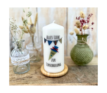 Lade das Bild in den Galerie-Viewer, Kerze zur Einschulung "Aster" Schultüte