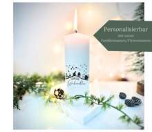 Lade das Bild in den Galerie-Viewer, Weihnachtskerze/Adventskerze * Beni Winterlandschaft * Dekokerze