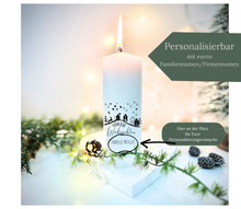 Lade das Bild in den Galerie-Viewer, Weihnachtskerze/Adventskerze * Beni Winterlandschaft * Dekokerze