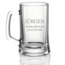 Load image into Gallery viewer, Bierkrug mit Gravur - Personalisierte Geschenke Männer - Geschenk Vatertag