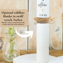 Lade das Bild in den Galerie-Viewer, Kerzenfolie Kommunionkerze "Alara" - personalisiert