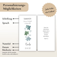 Lade das Bild in den Galerie-Viewer, Kerzenfolie Kommunionkerze "Emilio" - personalisiert