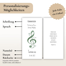 Lade das Bild in den Galerie-Viewer, Kerzenfolie Kommunionkerze "Lorenzo" - personalisiert