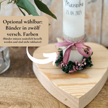 Lade das Bild in den Galerie-Viewer, Kerzenfolie Kommunionkerze "Mareike" - personalisiert