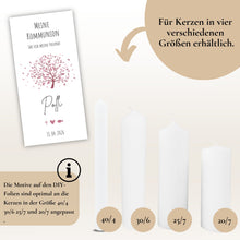 Lade das Bild in den Galerie-Viewer, Kommunionkerze "Polly" - personalisiert
