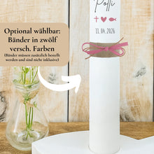 Lade das Bild in den Galerie-Viewer, Kommunionkerze "Polly" - personalisiert