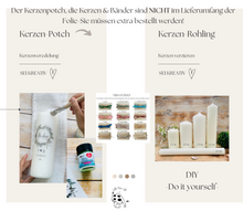 Lade das Bild in den Galerie-Viewer, Kerzenfolie Kerzentattoo Herzenskranz "2000 Kommunion" Kranz grün watercolor * Kommunionkerze * - Kerzensticker DIY