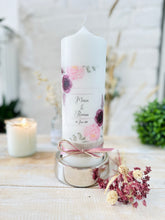 Load image into Gallery viewer, Wedding candle "Katharina" mini heart gold - personalised
