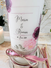 Load image into Gallery viewer, Wedding candle "Katharina" mini heart gold - personalised
