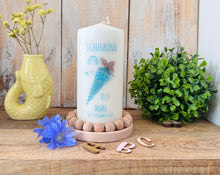 Lade das Bild in den Galerie-Viewer, Kerze zur Einschulung "Schultüte Marc" - personalisiert