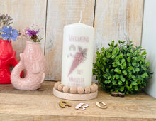 Lade das Bild in den Galerie-Viewer, Kerze zur Einschulung "Schultüte Marcella" - personalisiert