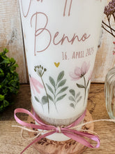 Charger l'image dans la galerie, Hochzeitskerze "Camilla" Blumenwiese | altrosa - personalisiert