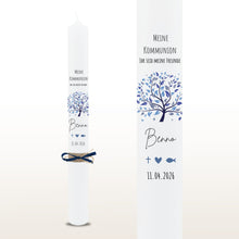Lade das Bild in den Galerie-Viewer, Kommunionkerze "Benno" - personalisiert