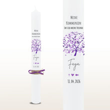 Lade das Bild in den Galerie-Viewer, Kommunionkerze "Faya" - personalisiert