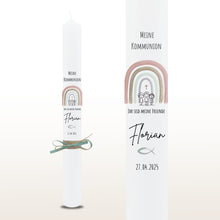 Lade das Bild in den Galerie-Viewer, Kommunionkerze "Florian" Ihr seid meine Freunde - personalisiert