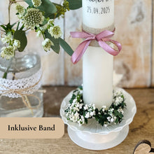 Lade das Bild in den Galerie-Viewer, Kommunionkerze "Frederike" - personalisiert