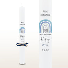 Lade das Bild in den Galerie-Viewer, Kommunionkerze "Hedwig" - personalisiert