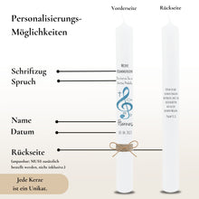 Lade das Bild in den Galerie-Viewer, Kommunionkerze "Hennes" - personalisiert