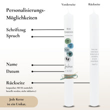 Lade das Bild in den Galerie-Viewer, Kommunionkerze "Joshua" - personalisiert