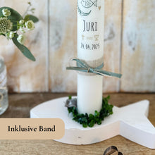 Lade das Bild in den Galerie-Viewer, Kommunionkerze "Juri" - personalisiert