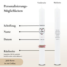 Load image into Gallery viewer, Kommunionkerze Pfingstrosen rosa – Ansicht 3
