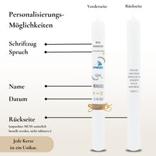 Lade das Bild in den Galerie-Viewer, Kommunionkerze "Manuel" - personalisiert