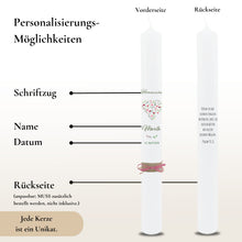 Load image into Gallery viewer, Kommunionkerze Pfingstrosen rosa – Ansicht 3