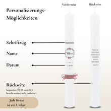 Load image into Gallery viewer, Kommunionkerze Pfingstrosen rosa – Ansicht 3