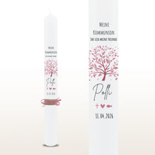 Lade das Bild in den Galerie-Viewer, Kommunionkerze "Polly" - personalisiert