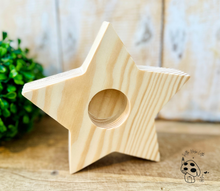 Lade das Bild in den Galerie-Viewer, Kerzenständer Stern "Unuk" natur - Kerzenzubehör