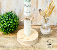 Lade das Bild in den Galerie-Viewer, Kerzenständer Kreis Kranz "Runa" natur - Kerzenzubehör