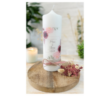 Load image into Gallery viewer, Wedding candle "Katharina" mini heart gold - personalised