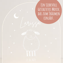 Load image into Gallery viewer, Personalisiertes Nachtlicht für Babys mit Namen Datum - Individuelle Geschenke Baby