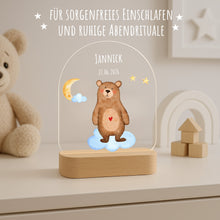 Load image into Gallery viewer, Personalisiertes Nachtlicht für Babys mit Namen Datum - Individuelle Geschenke Baby