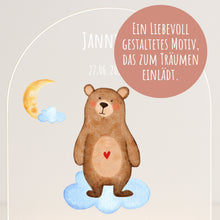Load image into Gallery viewer, Personalisiertes Nachtlicht für Babys mit Namen Datum - Individuelle Geschenke Baby