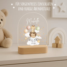 Lade das Bild in den Galerie-Viewer, Personalisiertes Nachtlicht für Babys mit Namen - Individuelle Geschenke Baby
