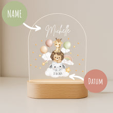 Lade das Bild in den Galerie-Viewer, Personalisiertes Nachtlicht für Babys mit Namen - Individuelle Geschenke Baby
