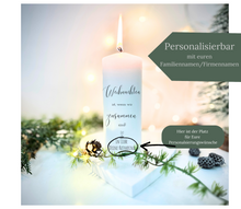 Lade das Bild in den Galerie-Viewer, Weihnachtskerze/Adventskerze * Simi Weihnachtswünsche * Dekokerze