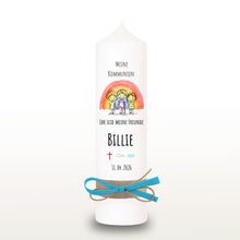 Lade das Bild in den Galerie-Viewer, Kommunionkerze "Billie"Ihr seid meine Freunde - personalisiert