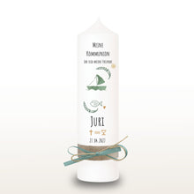 Lade das Bild in den Galerie-Viewer, Kommunionkerze "Juri" - personalisiert
