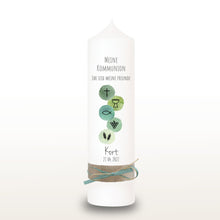 Lade das Bild in den Galerie-Viewer, Kommunionkerze „Kort" - personalisiert