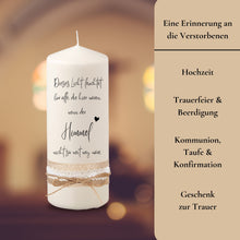 Load image into Gallery viewer, Trauerkerze "Ciel"