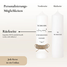 Load image into Gallery viewer, Trauerkerze "Dan"