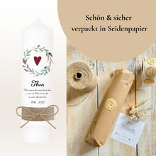 Load image into Gallery viewer, Trauerkerze "Thea" - personalisiert