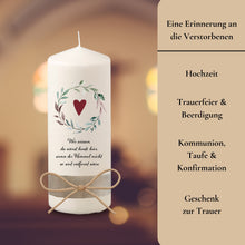 Load image into Gallery viewer, Trauerkerze "Trudi"