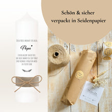 Load image into Gallery viewer, Trauerkerze "Wolfi" - personalisiert