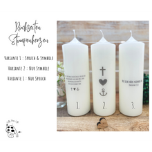 Lade das Bild in den Galerie-Viewer, Taufkerze / Konfirmationskerze "Karsten" Regenbogen grün - personalisiert