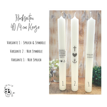 Lade das Bild in den Galerie-Viewer, Taufkerze / Konfirmationskerze "Karsten" Regenbogen grün - personalisiert